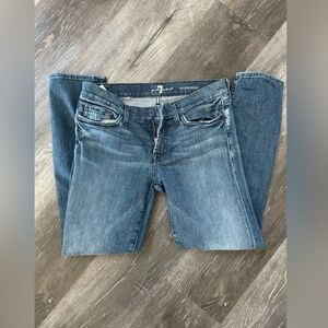 7 for all mankind Roxanne Jeans Mid Wash Button Fly Size 28​​​​​​​